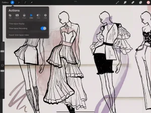معرفی نرم افزار procreate در طراحی لباس | آکادمی خوش ذوق