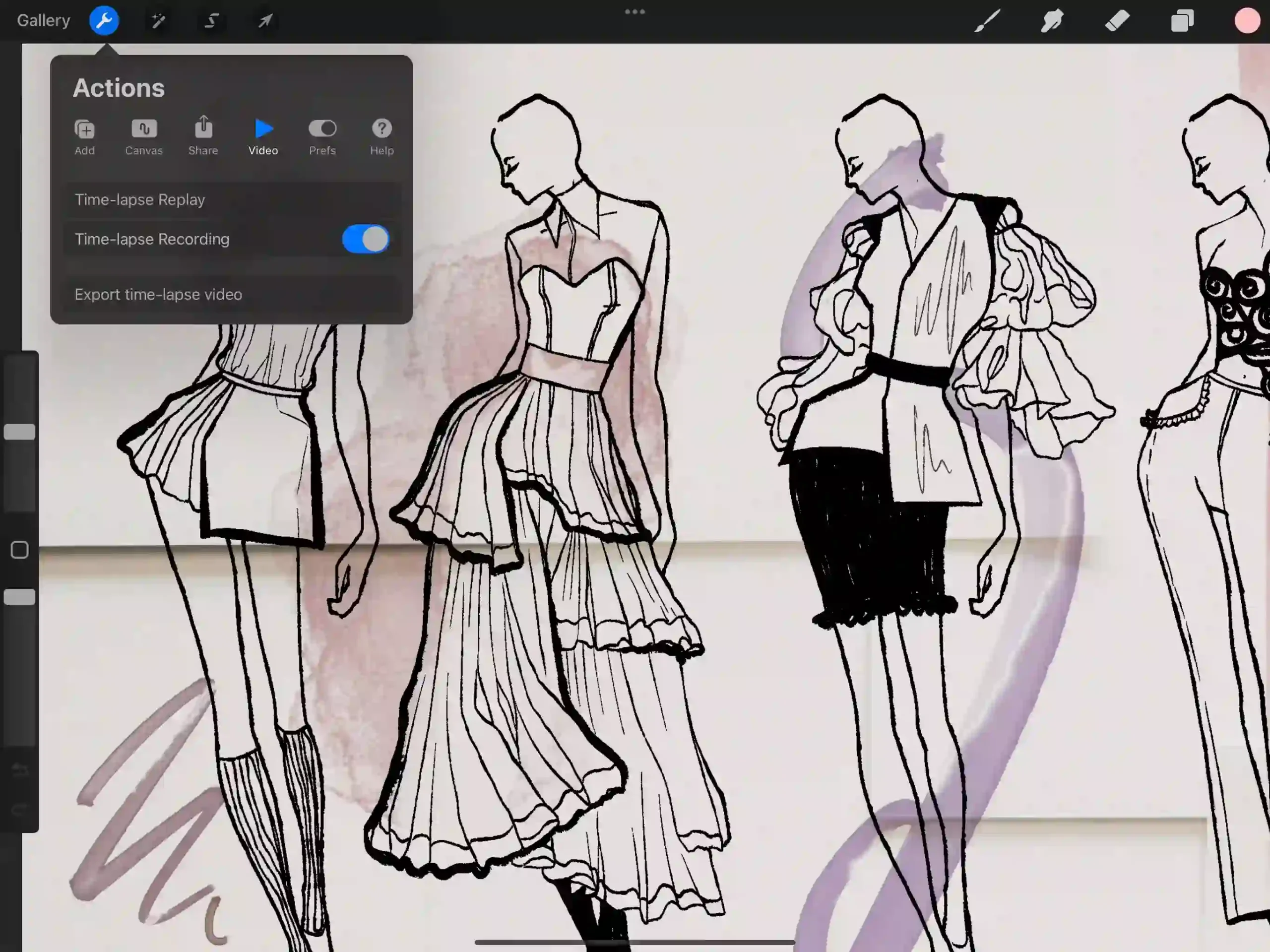 معرفی نرم افزار procreate در طراحی لباس | آکادمی خوش ذوق