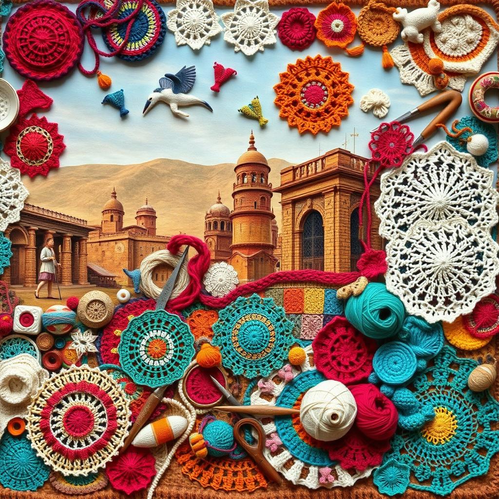 تاریخچه هنر قلاب بافی در جهان