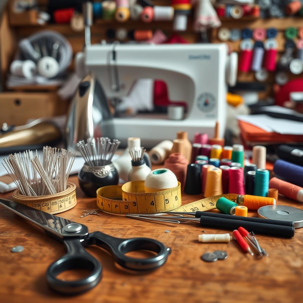 ابزار و وسایل مورد نیاز برای تعمیر لباس