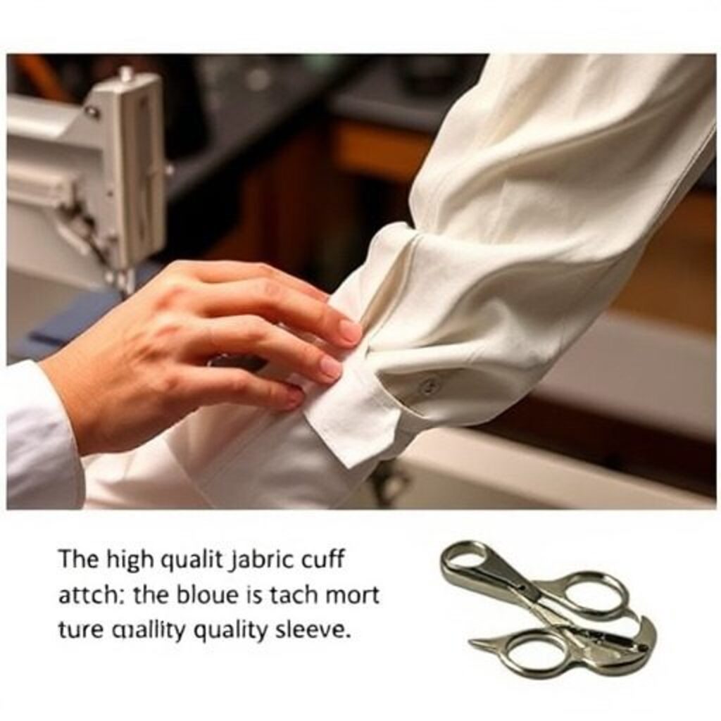 آموزش دوخت آستین بلوز مردانه با سرآستین (Man’s shirt sleeve with cuff)