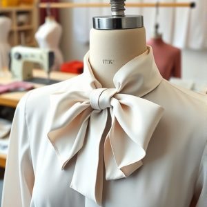 یقه کراواتی در خیاطی و الگوی آن در طراحی لباس 