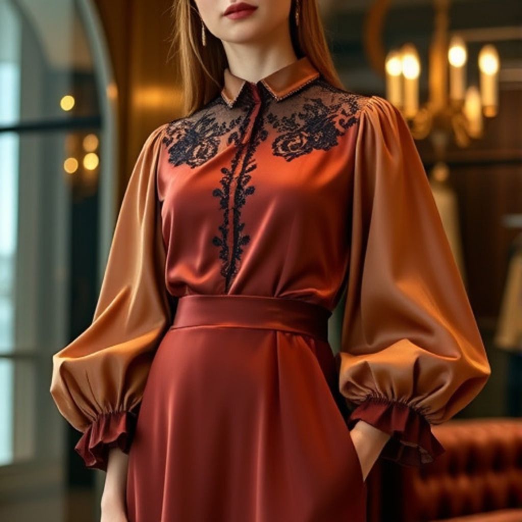 آستین فانوسی (Lantern Sleeves) در خیاطی و الگوی آن در طراحی لباس